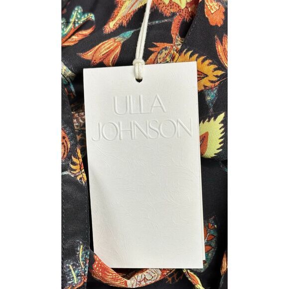 Ulla Johnson Giselle Floral Long Sleeve Silk Shirtdress NWT Size 00 - Picture 7 of 8
